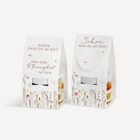 Geschenktäschchen mit Blütenhonig "Wildromantische Blüten" Eine süße Kleinigkeit