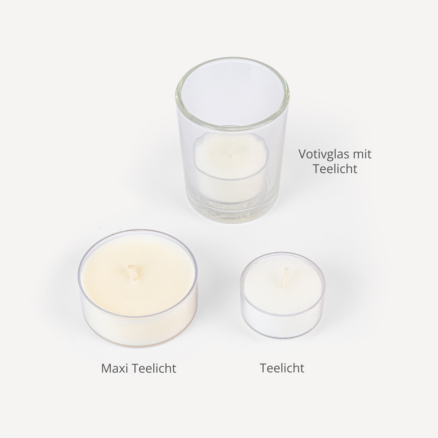 12 x Maxi Teelichter Vanille-Lavendel Ø 6 cm (8 h)