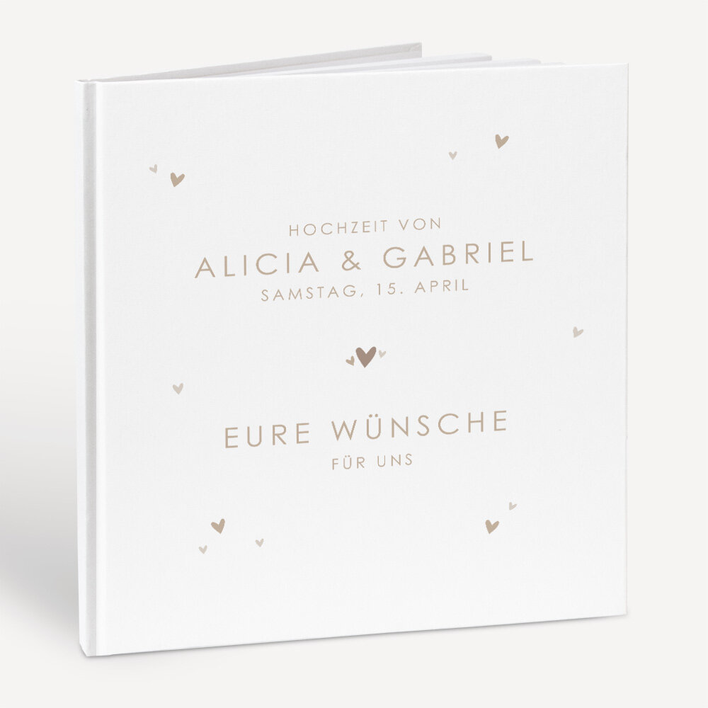Gästebuch Hochzeit "Herzensglück"