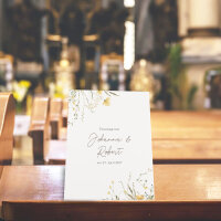 Kirchenheft Hochzeit "Blütentraum gelb"