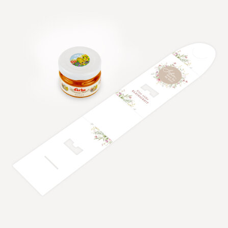 Geschenktäschchen mit Blütenhonig "Blooming Romance" Eine süße Kleinigkeit
