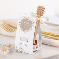 Geschenktäschchen mit Blütenhonig "Blooming Romance" Eine süße Kleinigkeit