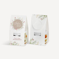 Geschenktäschchen mit Blütenhonig "Blooming Romance" Eine süße Kleinigkeit