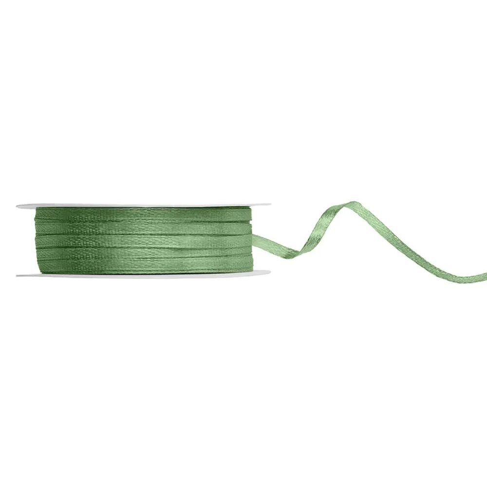 Satinband 3 mm x 50 m salbeigrün