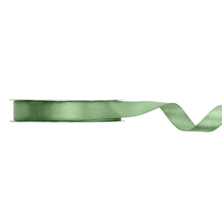 Satinband 12 mm x 25 m salbeigrün