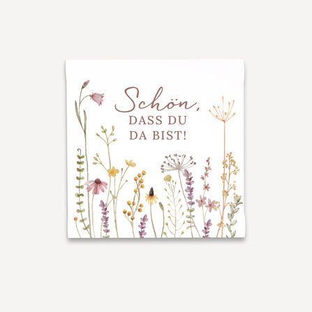 Gastgeschenk Anzuchtset Herz "Wildromantische Blüten" online selbst gestalten