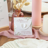 Gastgeschenk Anzuchtset Herz "Blooming Romance" online selbst gestalten