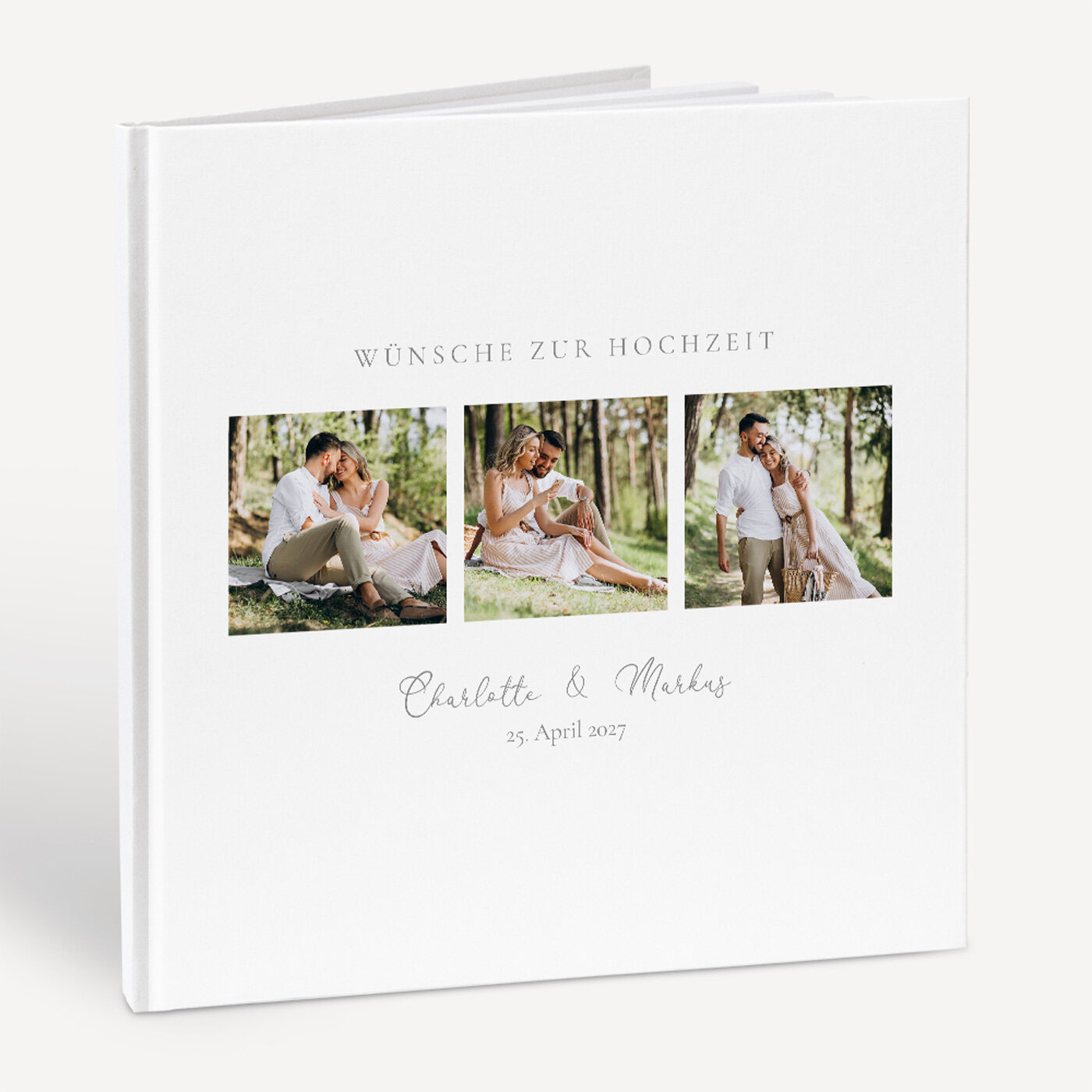 Gästebuch Hochzeit personalisiert "Trilogie"