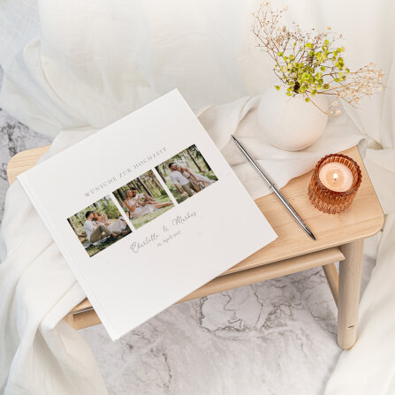 Gästebuch Hochzeit zum Ausfüllen "Trilogie"