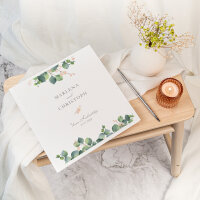 Gästebuch Hochzeit zum Ausfüllen "Eukalyptus Ranken"