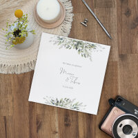 Gästebuch Hochzeit zum Ausfüllen "Blätter Salbei"