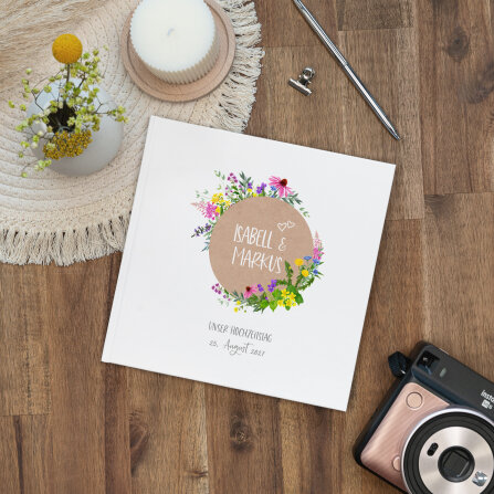 Gästebuch Hochzeit zum Ausfüllen "Wildblumen"