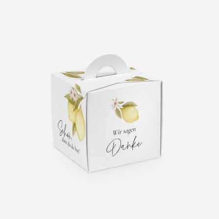 Personalisierbare Gastgeschenk Box "Lemon"