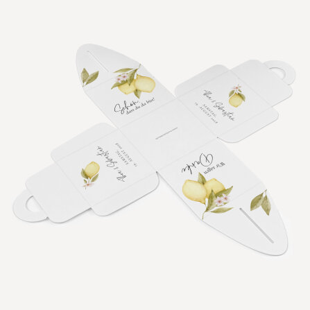 Personalisierbare Gastgeschenk Box "Lemon"