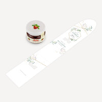 Geschenktäschchen mit Erdbeer Konfitüre "Aquarell Eukalyptus Zweige" online selbst gestalten