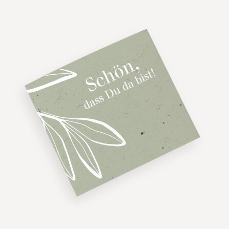 Banderole Mini Schokolade "Natural Olive"