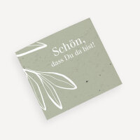 Banderole Mini Schokolade "Natural Olive"