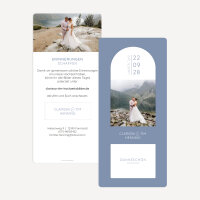 Danksagung Hochzeit mit Lesezeichen "Perfect Day"