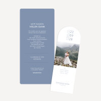 Danksagung Hochzeit mit Lesezeichen "Perfect Day"