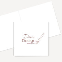 Hochzeitseinladung Klappkarte mit eigenem Design