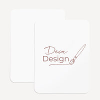 Hochzeitseinladung runde Ecken mit eigenem Design