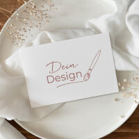 Danksagung Hochzeit Klappkarte quer mit eigenem Design
