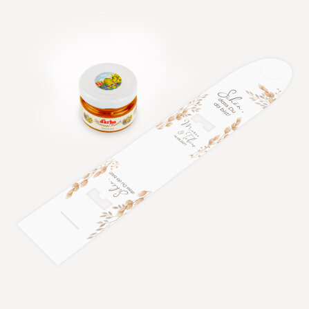 Geschenktäschchen mit Blütenhonig "Trockengras"