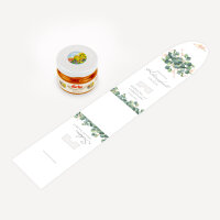 Geschenktäschchen mit Blütenhonig "Eukalyptus Ranken"