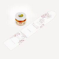 Geschenktäschchen mit Blütenhonig "Trockenblumen Blush"
