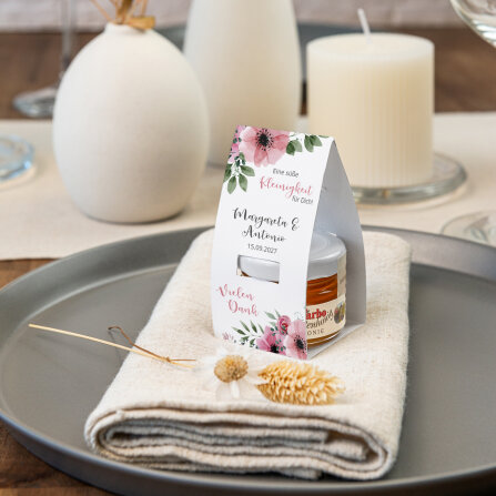 Geschenktäschchen mit Blütenhonig "Bohemian Summer" online selbst gestalten