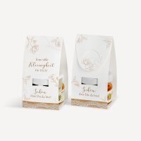 Geschenktäschchen mit Blütenhonig "Rustikale Spitze" Eine süße Kleinigkeit