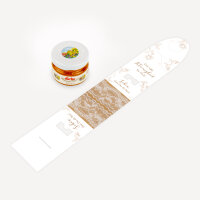 Geschenktäschchen mit Blütenhonig "Rustikale Spitze" Eine süße Kleinigkeit
