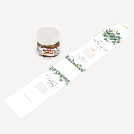 Geschenktäschchen mit Nutella "Eukalyptus Ranken" online selbst gestalten