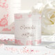 Tischkarte Windlicht Royal Rosa inkl. Personalisierung & Maxi Teelicht
