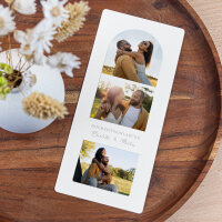 Hochzeitseinladung mit Lesezeichen "Trilogie"
