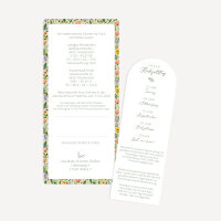Hochzeitseinladung mit Lesezeichen "Blütenmeer"