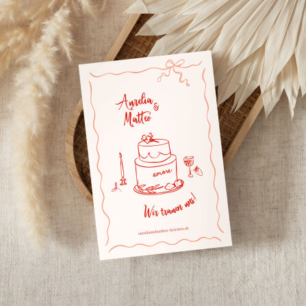 Hochzeitseinladung "Wedding Doodles"