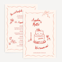 Hochzeitseinladung "Wedding Doodles"