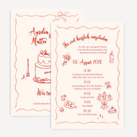 Hochzeitseinladung "Wedding Doodles"