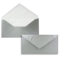 Umschlag DIN Lang 110 x 220 mm silber