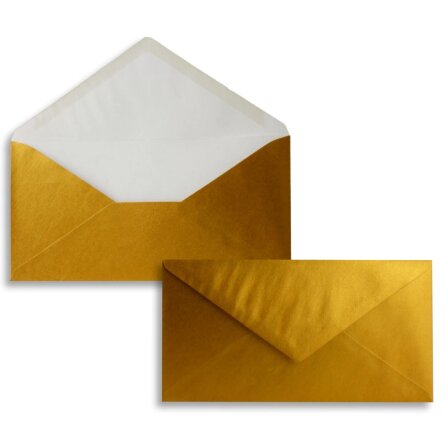 Umschlag DIN Lang 110 x 220 mm gold