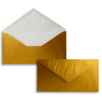 Umschlag DIN Lang 110 x 220 mm gold