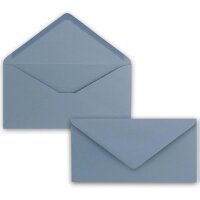 Umschlag DIN Lang 110 x 220 mm grau-blau