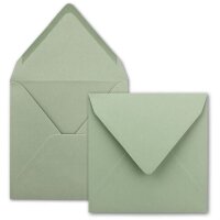 Umschlag 155 x 155 mm eukalyptusgrün