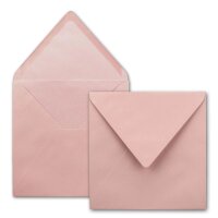 Umschlag 155 x 155 mm altrosa