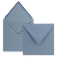 Umschlag 155 x 155 mm blau-grau