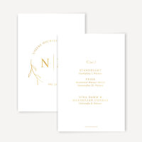 Hochzeitseinladung Gold "Schlichte Eleganz"