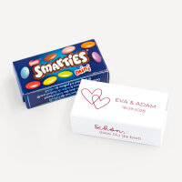 SMARTIES mini mit Banderole "Zwei Herzen"
