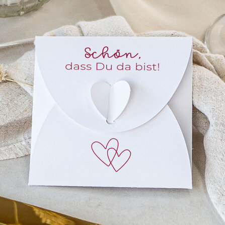 Gastgeschenk Anzuchtset Herz "Zwei Herzen"