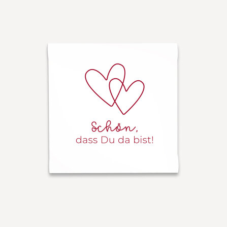 Gastgeschenk Anzuchtset Herz "Zwei Herzen"